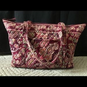 VERA BRADLEY Piccadilly Plum Miller Lg. Travel Bag